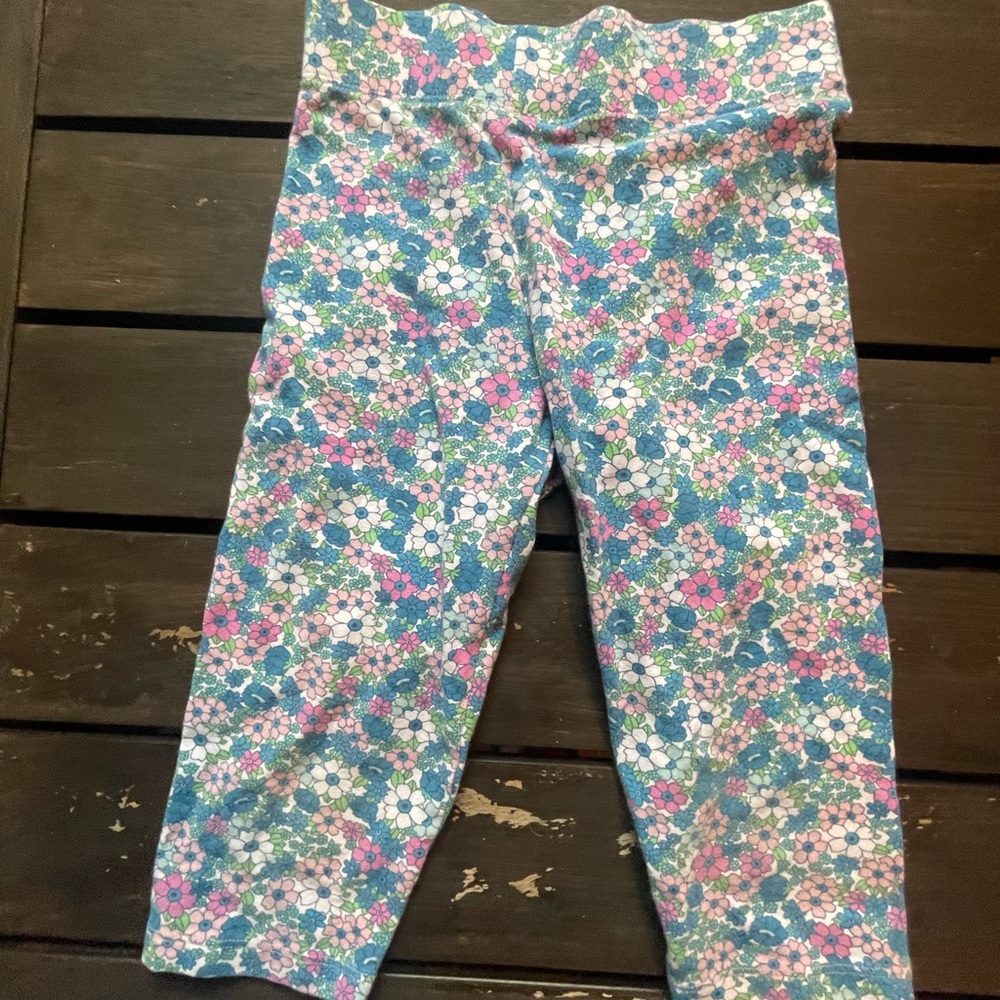 Mini Boden Floral Capri Leggings